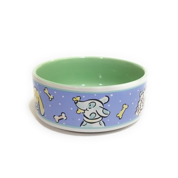 PETZAZZ Funky Dog Ceramic Bowl 5" - Picture 3 of 4